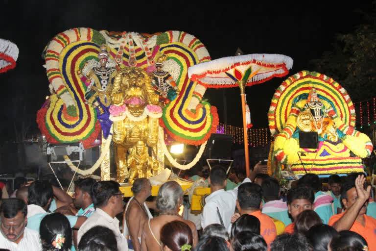 third day of  Srikapileswaraswamy Annual Brahmots at thirupathi in chittoor