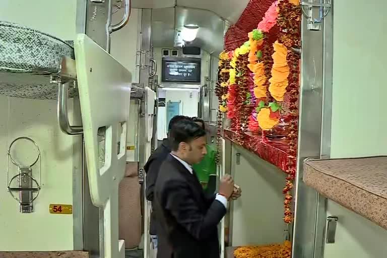 Kashi Mahakal Express (Varanasi-Indore) has been turned into a mini-temple of Lord Shiva.