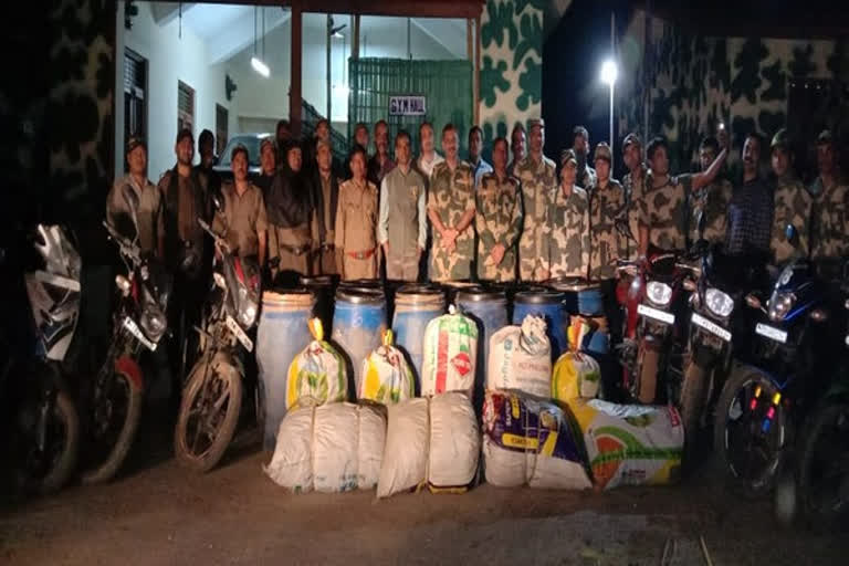 889 kg of ganja seized  ത്രിപുര  ത്രിപുര ക്രൈം  വൻലഹരി മരുന്ന് വേട്ട  കഞ്ചാവ് പിടികൂടി  Tripura crime