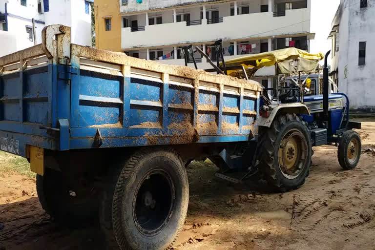 Seized tractor