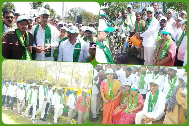 green park opened by finance minister harish rao in siddipeta