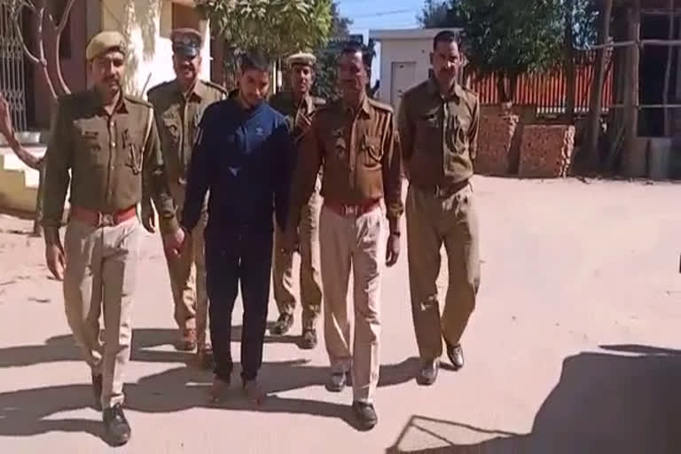 Alwar accused arrested for firing on police, पुलिस पर फायरिंग का आरोपी गिरफ्तार