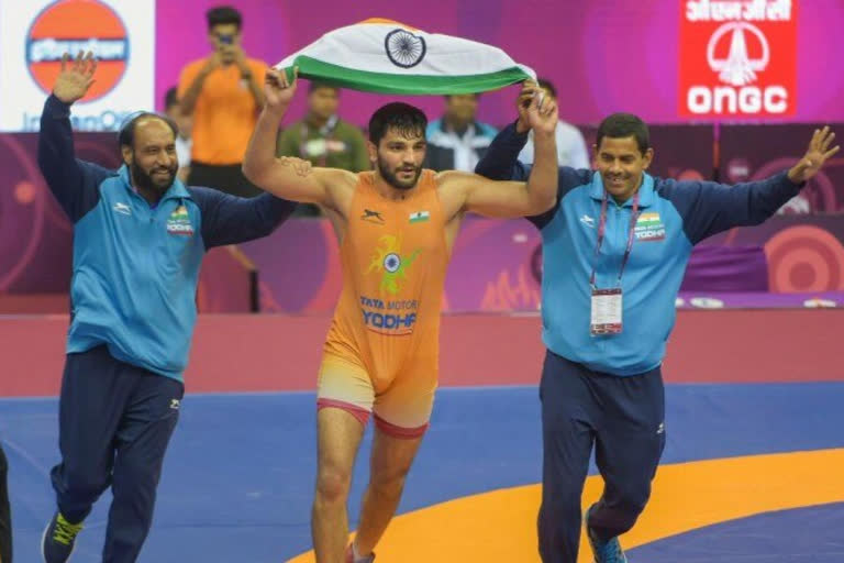 Sunil Kumar ends India's 27-year wait for gold in Greco-Roman at Asian Wrestling Championships