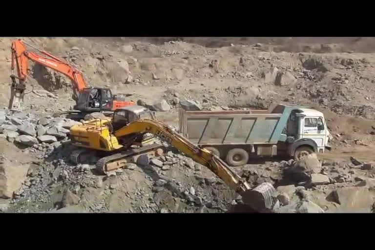 Illegal mining in the district