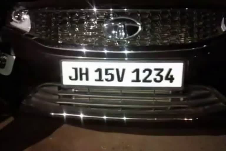 Giridih police car number fake