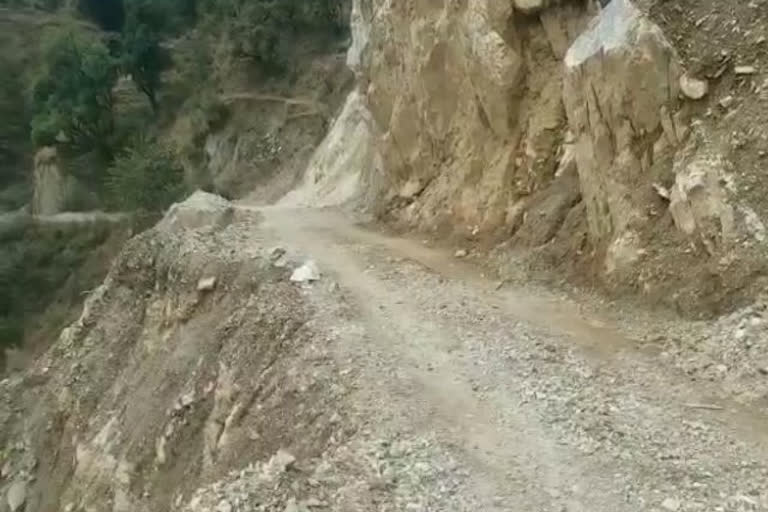 Poor condition of road.