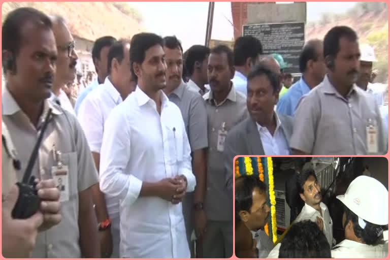 Cm Jagan  visited veligonda project in praksham district