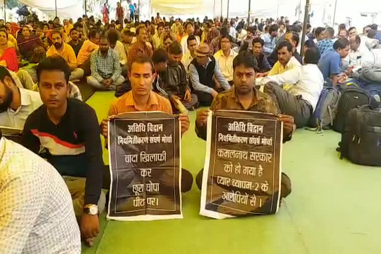 Guest scholars sitting on strike