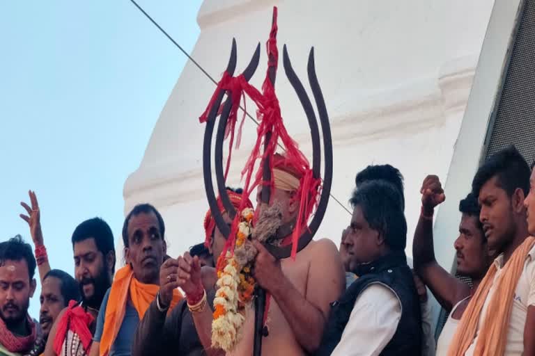 देवघर के सभी मंदिरों के शीर्ष पर चढ़ा पंचशूल, गठबंधन शुरू