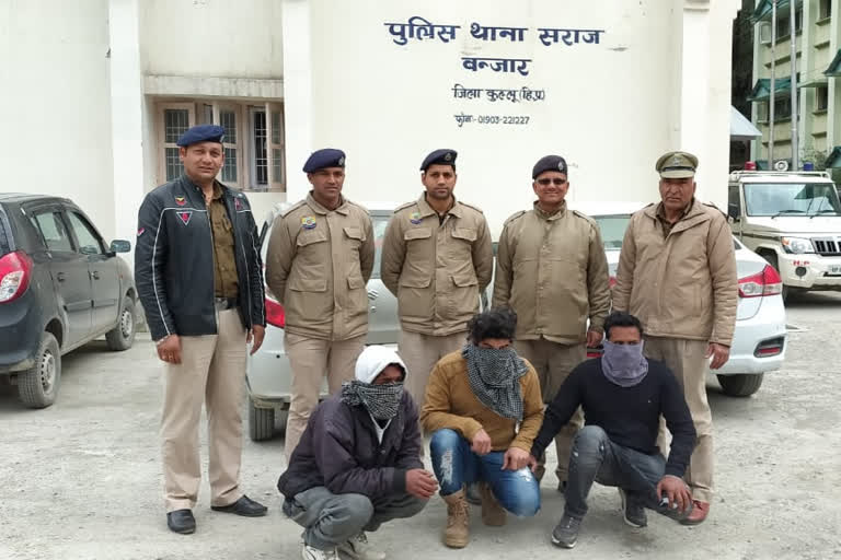 Kullu police arrested three with Charas