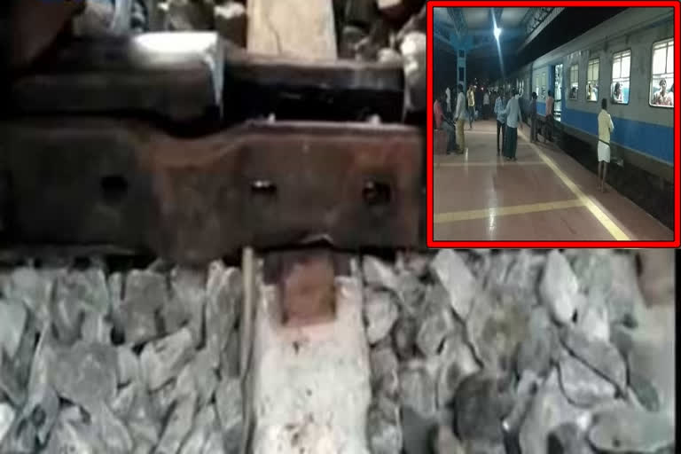 train track break between vinukonda