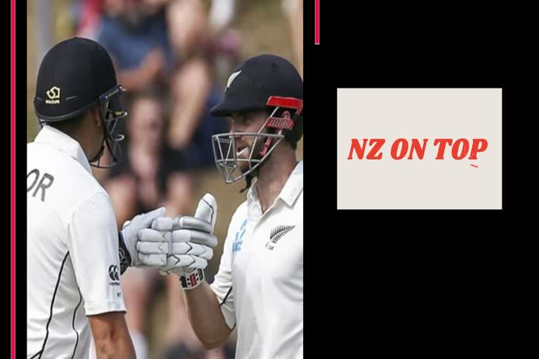 INDvsNZ, ਦੂਜਾ ਦਿਨ: ਭਾਰਤ 'ਤੇ ਹਾਵੀ ਹੋਏ ਕੀਵੀ ਬੱਲੇਬਾਜ਼