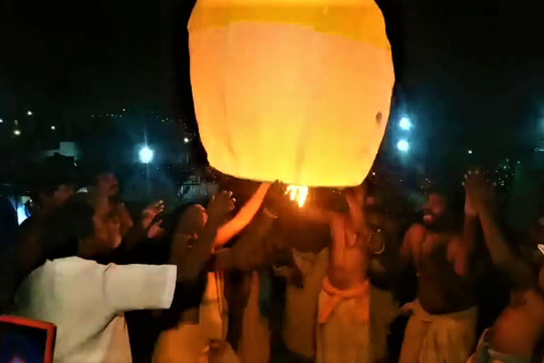 shiavratri jagaram in temple at jogulamba gadwal district