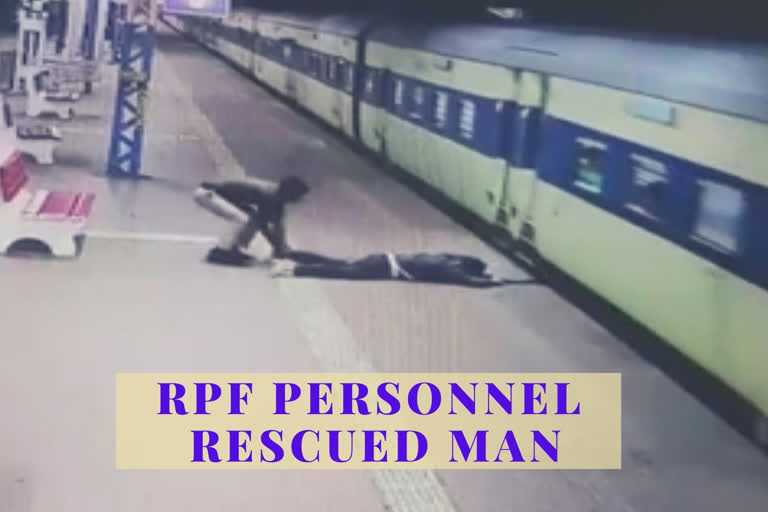 RPF personnel saves life