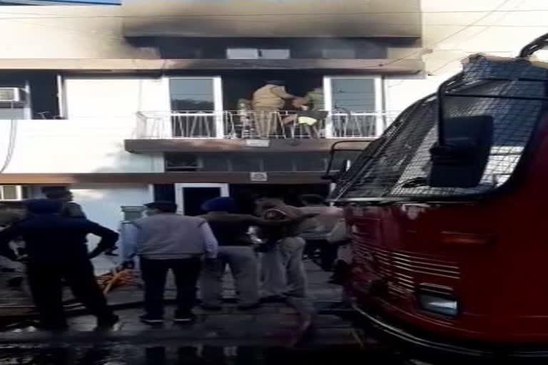 Fire broke out at chandigarh