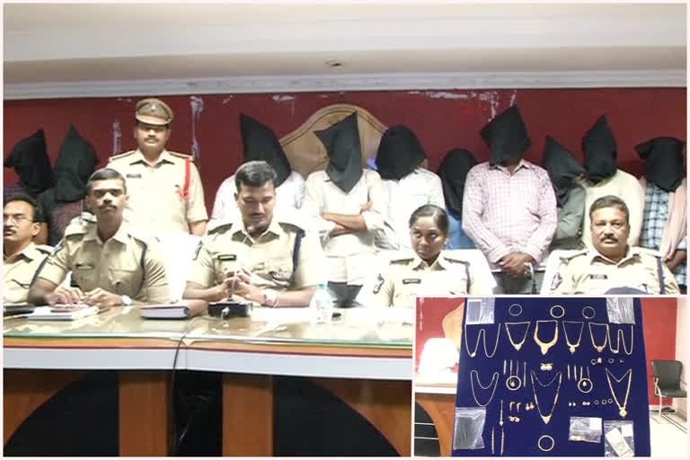 thieves was arrested in gold robbery case at thenali guntur dst