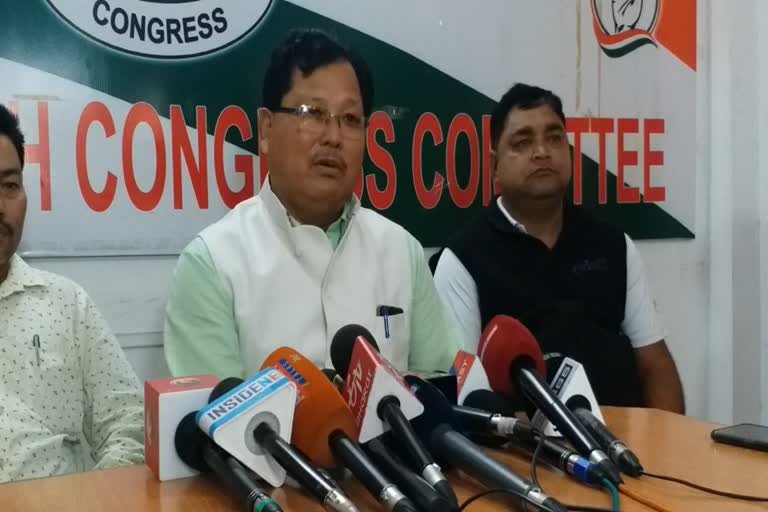 Assam Congress spokes person Durga Das Bodo Press meet