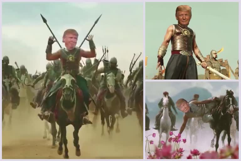 donald trump as bahubali