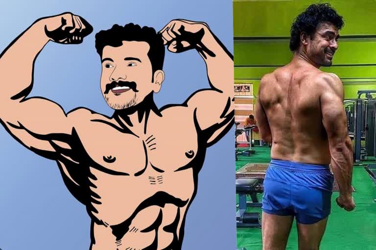 Ramesh Pisharody  Ramesh Pisharody troll  Ramesh Pisharody six pack  tovino thomas  tovino six pack  aju varghese six pack  aju and pisharody on tovino's six pack  അജുവിനൊപ്പം പിഷാരടിയും  പിഷാരടി  ഇതെന്താ മസിൽ മാസമോ?  ടൊവിനോ തോമസ്  അജു വർഗീസ്  രമേഷ് പിഷാരടി  ടൊവിനോ തോമസ് സിക്‌സ് പാക്ക്