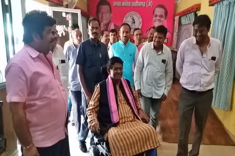 Ajit Jogi reached Raipur from Ambikapur