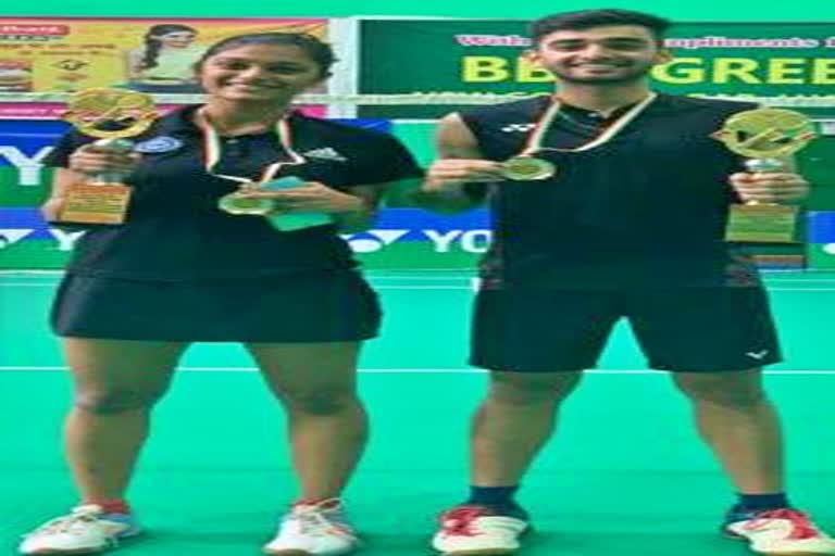 Ishaan Bhatnagar and Tanisha Cresto win in Badminton event in raipur