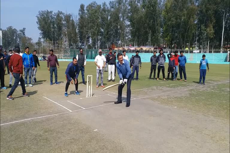 district level cricket tournament start in bilaspur luhnu ground