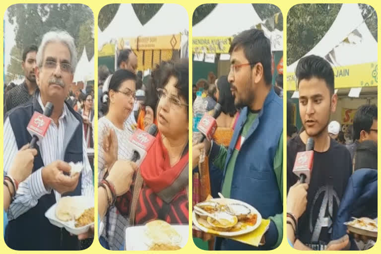 crowds gathered on the last day of hunar haat at india gate in delhi