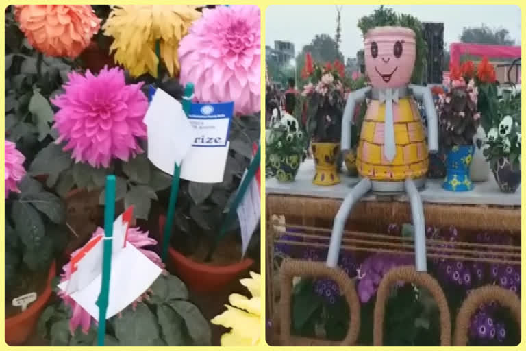 flower show ends in noida where dlf mall won first prize