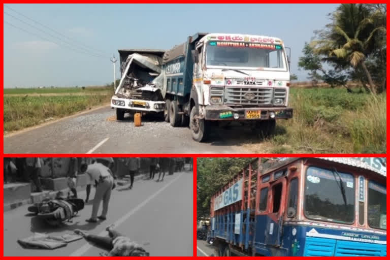 lorry accident at vijayawada