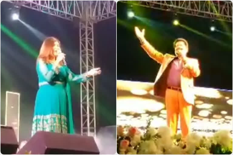 Bollywood Musical Night, Bollywood Musical Night video, alks yagnik, udit narayana, Udit and Alka tie their old songs