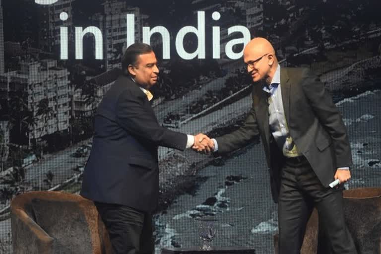 Mukesh Ambani, Satya Nadella