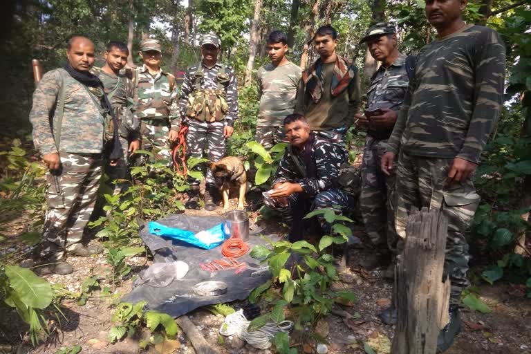 security forces recovered explosives from lohardaga