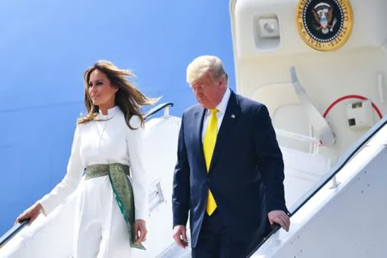 white outfit melania trump wore in india had desi touch