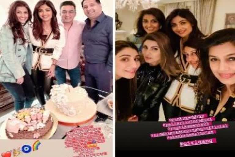 shilpa shetty baby girl samisha shetty party photos viral