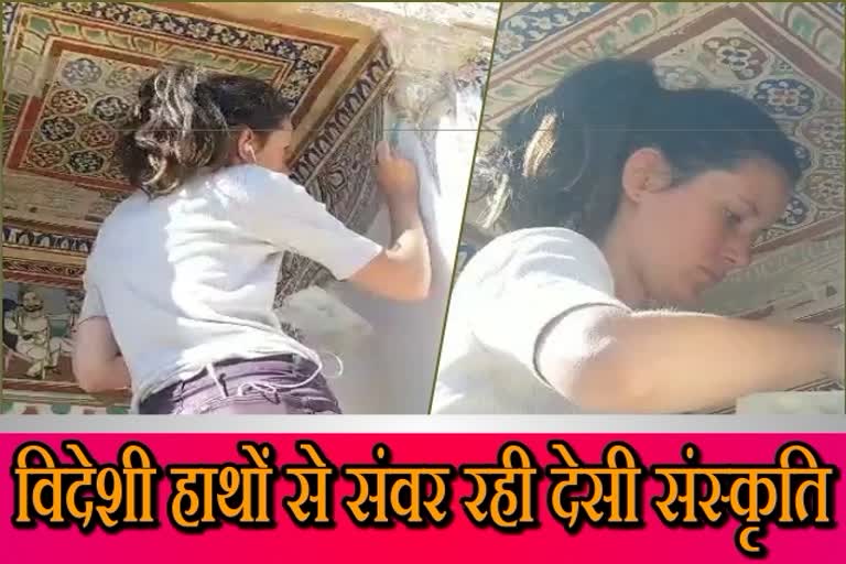 Shekhawati news, Rajasthan news, शेखावाटी न्यूज, राजस्थान न्यूज, भित्ति चित्र, भारतीय संस्कृति, Mural painting