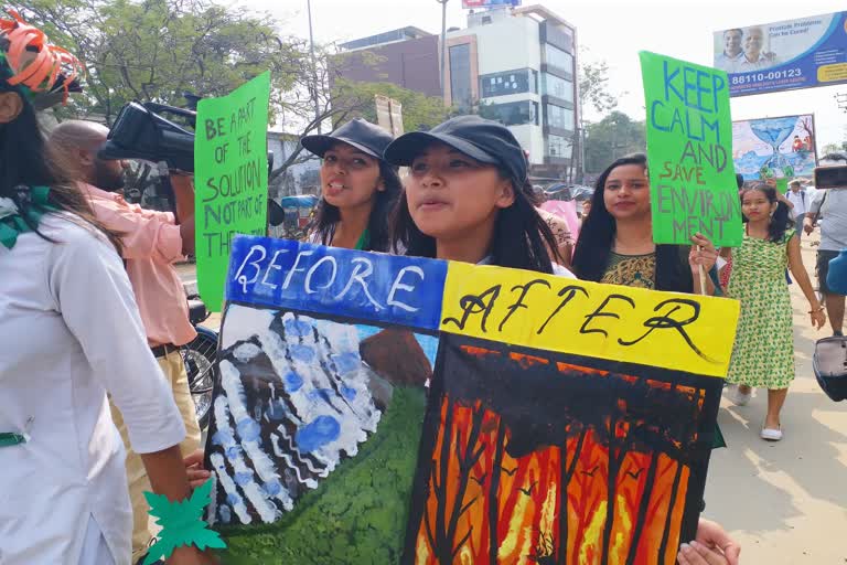 Jorhat College environment awareness rally