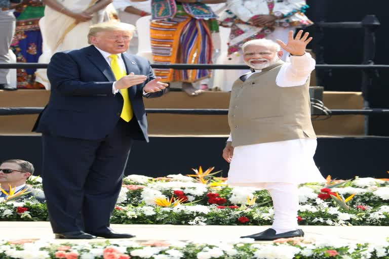 Modi-Trump hold talks  Modi-Trump at Hyderabad House  bilateral ties between India and US  India US trade relations  business news  ട്രംപ് ഇന്ത്യയില്‍  ഡൊണാള്‍ഡ് ട്രംപ്  ട്രംപ് മോദി കൂടിക്കാഴ്‌ച