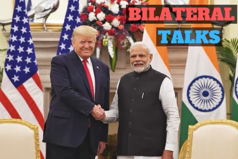 Held discussions with PM Modi to forge economic relationship which is fair  reciprocal: Trump  trump modi meeting  Hyderabad house  മോദി-ട്രംപ് സംയുക്ത പ്രസ്താവന  ഭീകരവാദം  ട്രംപ് - മോദി കൂടിക്കാഴ്ച  അമേരിക്കൻ പ്രസി