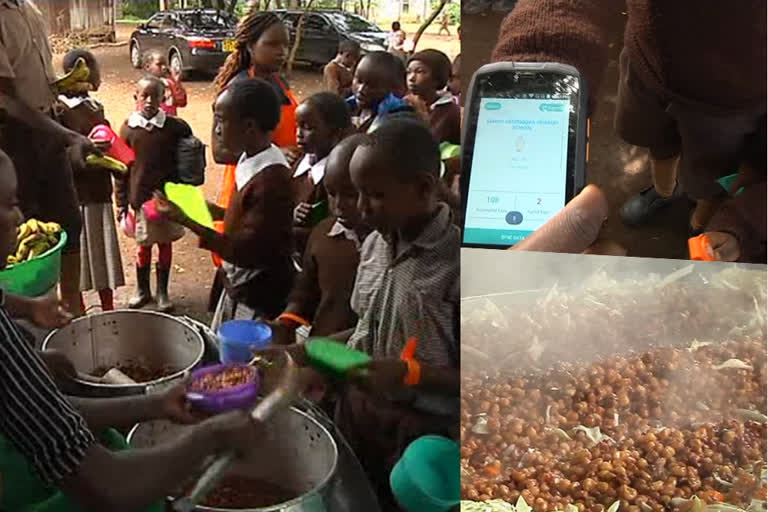 In this kitchen cooks are preparing food for thousands of school children across the Kenyan capital Nairobi.