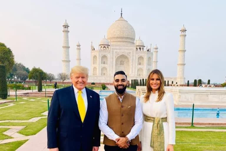 Donald Trump  Donald Trump visit to Agra  Taj Mahal  Trump visit to Taj Mahal  Meet the man who guided Donald Trump at Taj Mahal  താജ്മഹൽ  മെലാനിയ ട്രംപ്