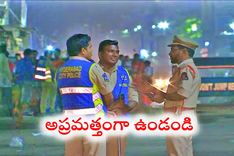 hyderabad police alert due to the violence in Delhi