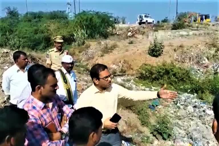 Nirmal Collector toured the district center