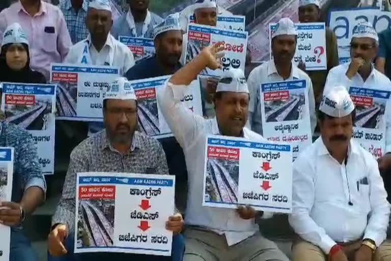 Protest in Bangalore against on Elevated Corridor Plan!