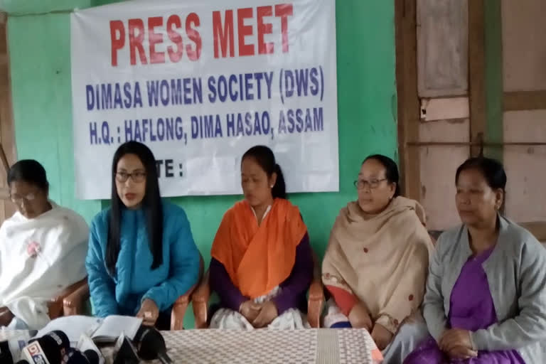 Dimasa Women society against Panchayat raj system at Dima Hasao