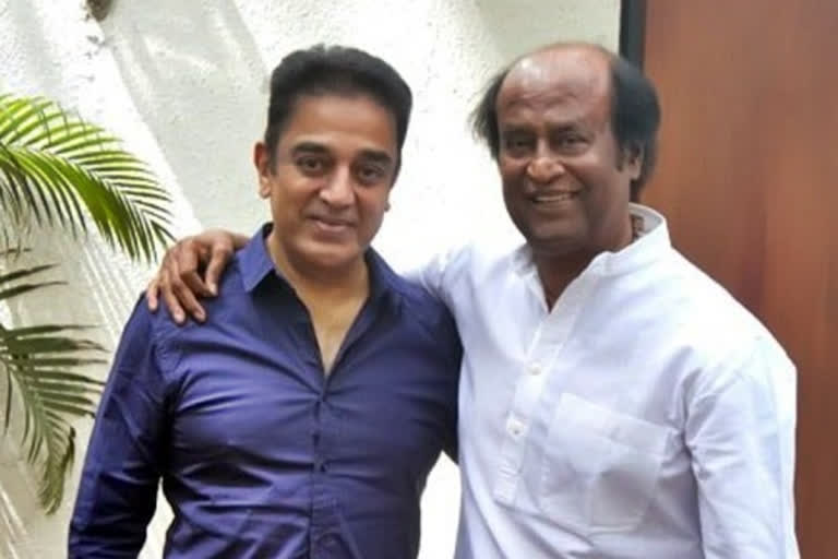 രജനികാന്തിന്‍റെയും കമൽഹാസന്‍റെയും  Rajinikanth and Kamal hassan  Rajinikanth  Kamal hassan  Rajni and Kamal  rajni kamal new film  annathe  rajni wedding anniversary  രജനിയും കമലും  35 വർഷത്തിന് ശേഷം  അണ്ണാത്ത  രജനീകാന്ത്  കമലഹാസൻ  ഗിരഫ്‌താർ  giraftaar  കമൽഹാസൻ