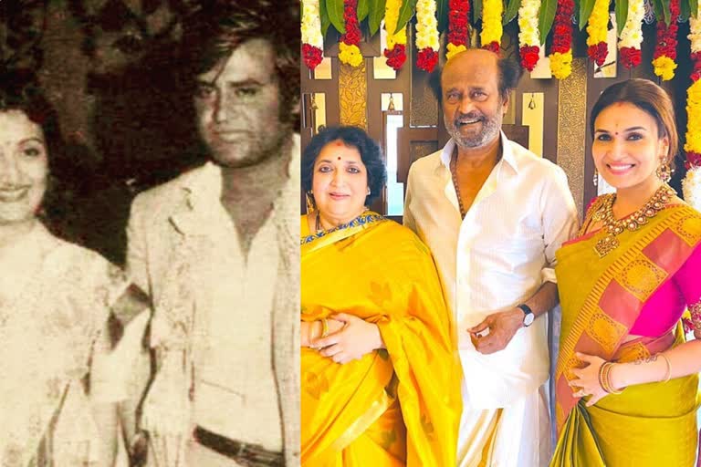 SOUNDARYA RAJINIKANTH  Soundarya Rajinikanth  Rajinikanth and Latha  Rajinikanth and Latha wedding anniversary  Rajinikanth wedding anniversary  Rajinikanth 39th wedding day  Rajinikanth wife  Rajinikanth old photo  39 വിവാഹ വാർഷിക ദിനം  സൗന്ദര്യ രജനീകാന്ത്  രജനീകാന്ത്  ലത രജനീകാന്ത്  രജനികാന്തിന്‍റെ 39-ാം വിവാഹ വാർഷികം