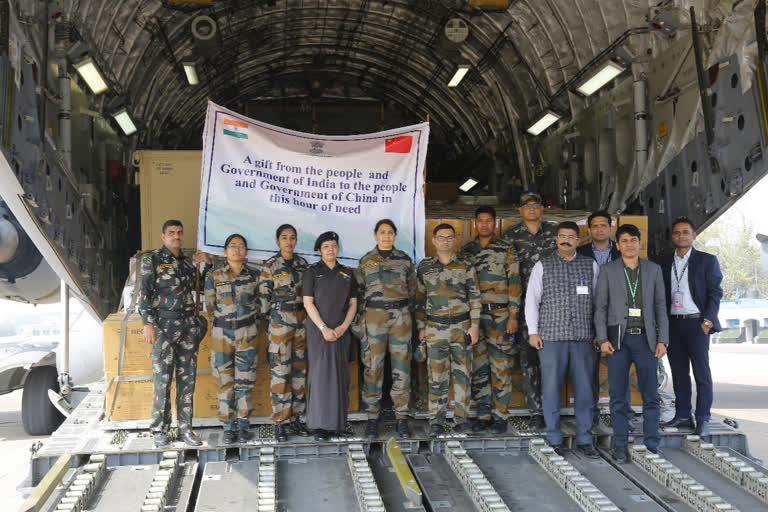 V`IAF flight leaves for China carrying 15 tonnes of medical supplies