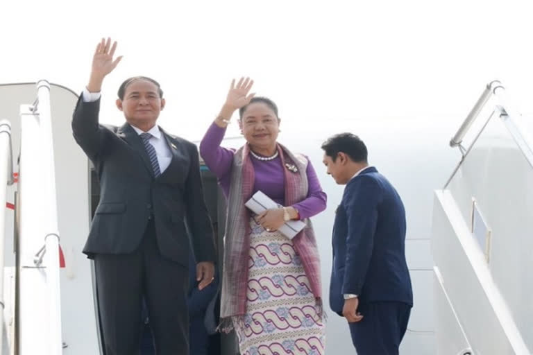 Myanmar Prez arrives in India; to hold talks with top leadership to strengthen ties