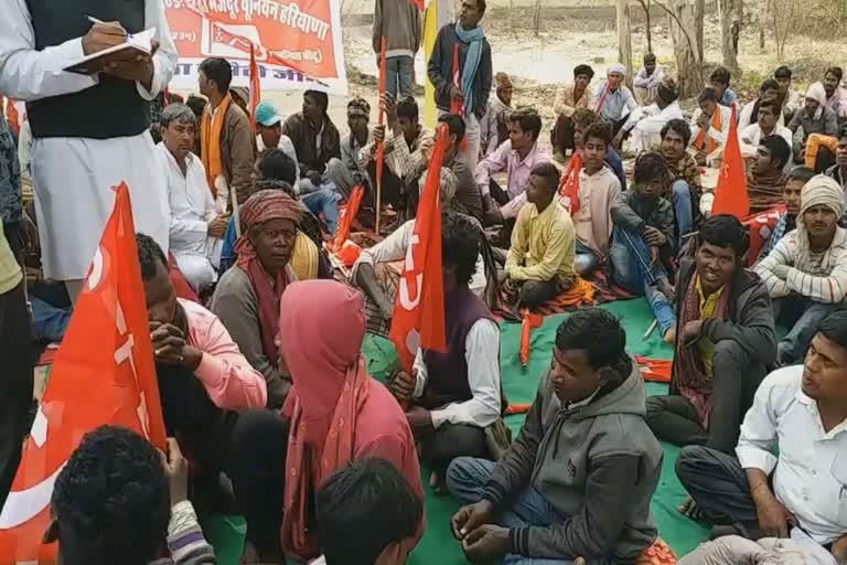 kiln laborers protest in jind