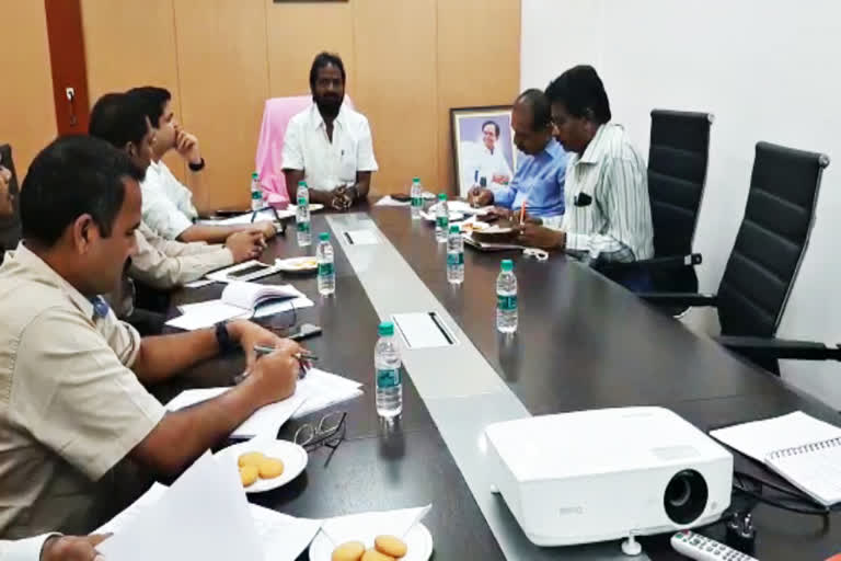 minister srinivas goud meeting with tourism department